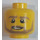 LEGO Minifigur Hode med Smile, Skjegg, og Øye Wrinkles (Forsenket solid knott) (11960 / 19549)