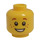 LEGO Minifigure Kopf mit Surprised Smile und Freckles (Einbau-Vollbolzen) (12327 / 90787)