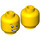LEGO Minifigure Head with Surprised Smile and Freckles (Recessed Solid Stud) (3626)