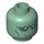 LEGO Minifigure Head with Wrinkled Face and Gloomy Expression (Safety Stud) (3626 / 94561)