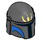 LEGO Helmet with Sides Holes with Pre Vizsla Blue Pattern (10967 / 87610)