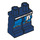 LEGO Minifigure Hüften und Beine mit Blau und Gold Trim und Weiß Sash (3815 / 86431)