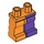 LEGO Minifigure Hips with Dark Purple Left Leg, Orange Right Leg and Coattails Decoration (10330 / 73285)