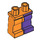 LEGO Minifigure Heupen met Dark Purple Links Been, Orange Rechtsaf Been en Coattails Decoratie (10330 / 73285)