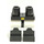 LEGO Minifigure Fianchi con Bianco Gambe con Gold Buckle e Nero Boots (3815)