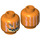 LEGO Minifigure Jack O&#039;Lantern Head (Recessed Solid Stud) (3626 / 87386)