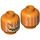 LEGO Minifigure Jack O&#039;Lantern Head (Safety Stud) (3626 / 87386)
