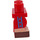 LEGO Minifigure Medium Jambes avec Dark Brown Shoes, rouge Shorts et Bleu Décoration sur Côté Jambes (37364 / 102042)