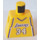 LEGO Minifigure NBA Torso met NBA Los Angeles Lakers #34 (Geel Jersey)