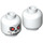 LEGO Minifigure Skull Diriger avec Les yeux rouges et Grey Shadows dans Eye Sockets (Goujon de sécurité) (3626 / 59628)