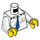 LEGO Minifigure Torso Captain&#039;s Shirt with Anchor Logo and Blue Necktie (76382 / 88585)