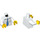 LEGO Minifigure Torso Captain&#039;s Shirt with Anchor Logo and Blue Necktie (76382 / 88585)