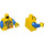LEGO Minifigure Torso Coast Guard Zippered Jacket with Walkie-Talkie and Logo (973 / 76382)