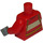 LEGO Minifigure Torse Jacket avec Jaune Stripe, Safety Straps, et Carabiner (973 / 76382)