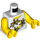 LEGO Minifigura Torso Tank Parte superior con Amarillo Flores (73403 / 76382)