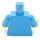 LEGO Minifigure Busto Unbuttoned Giacca con Due Arancione Strisce e Pockets, over Light-Blu Ribbed-Neck Maglietta (76382 / 88585)