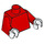 LEGO Minifigure Torso Undecorated with Red Arms and White Hands (973 / 76382)