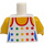 LEGO Minifigure Torso with Bathing Suit or Tank Top with Stars (973 / 76382)