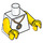 LEGO Minifigure Torso with Gold Medallion (973 / 88585)