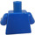 LEGO Minifigure Torso met Oranje Bib Overalls met Pocket en Zwart Clips over Ribbed-neck Shirt (973 / 76382)
