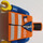 LEGO Minifigure Torso with Safety Vest and Train Logo (76382 / 88585)