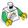 LEGO Minifigure Torso with Spaceman and Green Undershirt without Wrinkles on Back (973 / 76382)