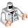 LEGO Minifiguur Torso met Wit Button Omhoog Shirt en ID-Kenteken (76382)