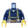 LEGO Minifigure Torso Work Shirt with Olive Safety Straps and Orange Belt (973 / 76382)