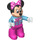 LEGO Minnie Mouse met Blauw Top Duplo Figuur