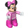 LEGO Minnie Mouse with Buttons on Top and Dark Pink Bow with White Spots Duplo Figure