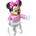 LEGO Minnie Mouse with Pink Top and Pink Bow Duplo Figure