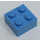 LEGO Modulex Medium Blue Modulex Brick 2 x 2 with M on Studs