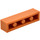 LEGO Modulex Orange Modulex Tile 1 x 4 with Internal Supports