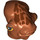 LEGO Mon Calamari Head with Dark Brown Skin Texture