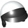 LEGO Motorcycle Helmet with Visor with White Top (15851)