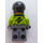 LEGO Motorcyclist dans Vert Patterned Veste Minifigurine