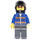 LEGO Motorcyclist med Orange Glasögon Minifigur