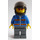 LEGO Motorcyclist mit Orange glasses Minifigur