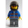 LEGO Motorcyclist med Orange Glasögon Minifigur