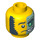 LEGO Mr. Good and Evil Head (Safety Stud) (3626 / 11496)