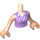 LEGO Ms. Stevens Torso, with Medium Lavender Vest (92456 / 92816)