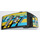 LEGO Mudguard Panel 3 Right with Blue, Yellow and Green Pattern, Sponsor Logos Sticker (61070)