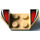 LEGO Garde-boue assiette 2 x 2 avec Flared Roue Arches avec blanc et rouge Rayures (41854)