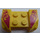 LEGO Garde-boue assiette 2 x 4 avec Overhanging Headlights avec Flames Autocollant (44674)