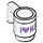 LEGO Mug with I Love HLC (3899 / 36728)