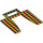 LEGO Multi-Color Plaid Camper-Van Venster Curtain (28450 / 97122)
