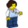 LEGO Museum Employee -  Female Minifigure