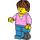 LEGO Museum Visitor - Prosthetic Leg Minifigure