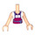 LEGO Naomi, Magenta Layered Skirt, White Top with Magenta Apron Friends Torso (92456)