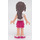 LEGO Naomi, Magenta Layered Skirt, White Top with Magenta Apron Minifigure